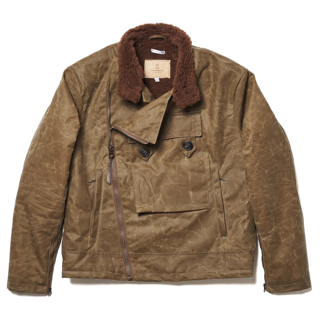 "Swedish" Tan Motorcycle Waxed Canvas Jacket (Ltd. Ed. 100 pcs)